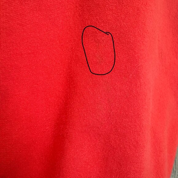 Clare V “Vive La Résistance” Red Sweatshirt Sz L - Picture 9 of 9